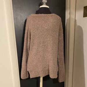 💜 Sleeping on Snow Anthropologie Wool and Baby Alpaca Chunky Brown Sweater